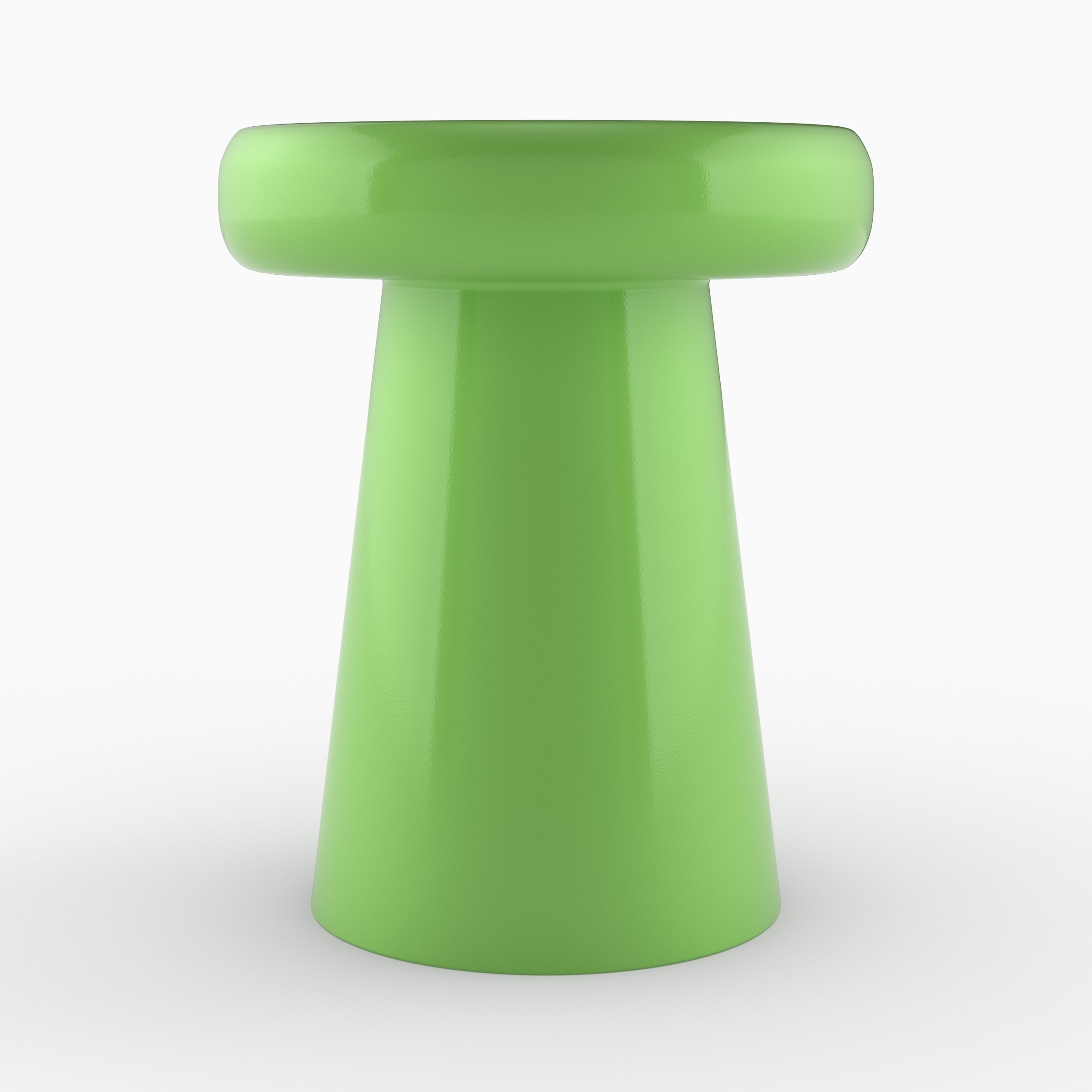 table d appoint en metal vert petant peps ronde anouk