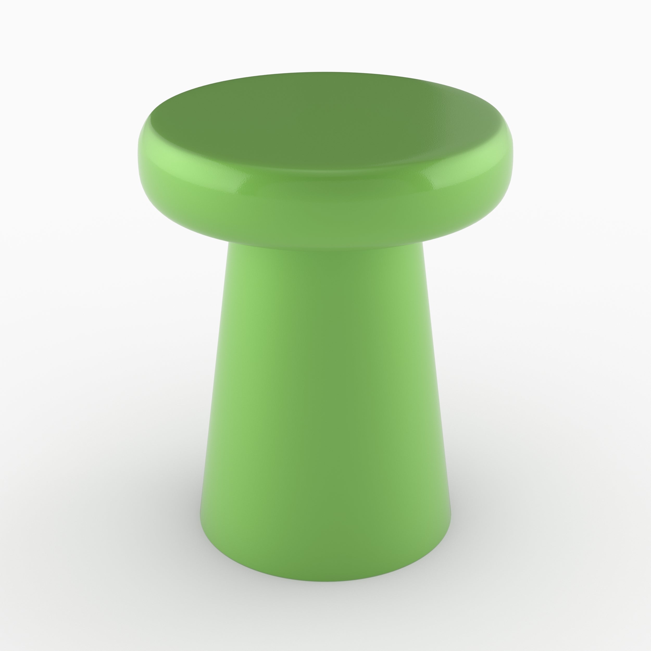 table d appoint en metal vert petant ronde anouk