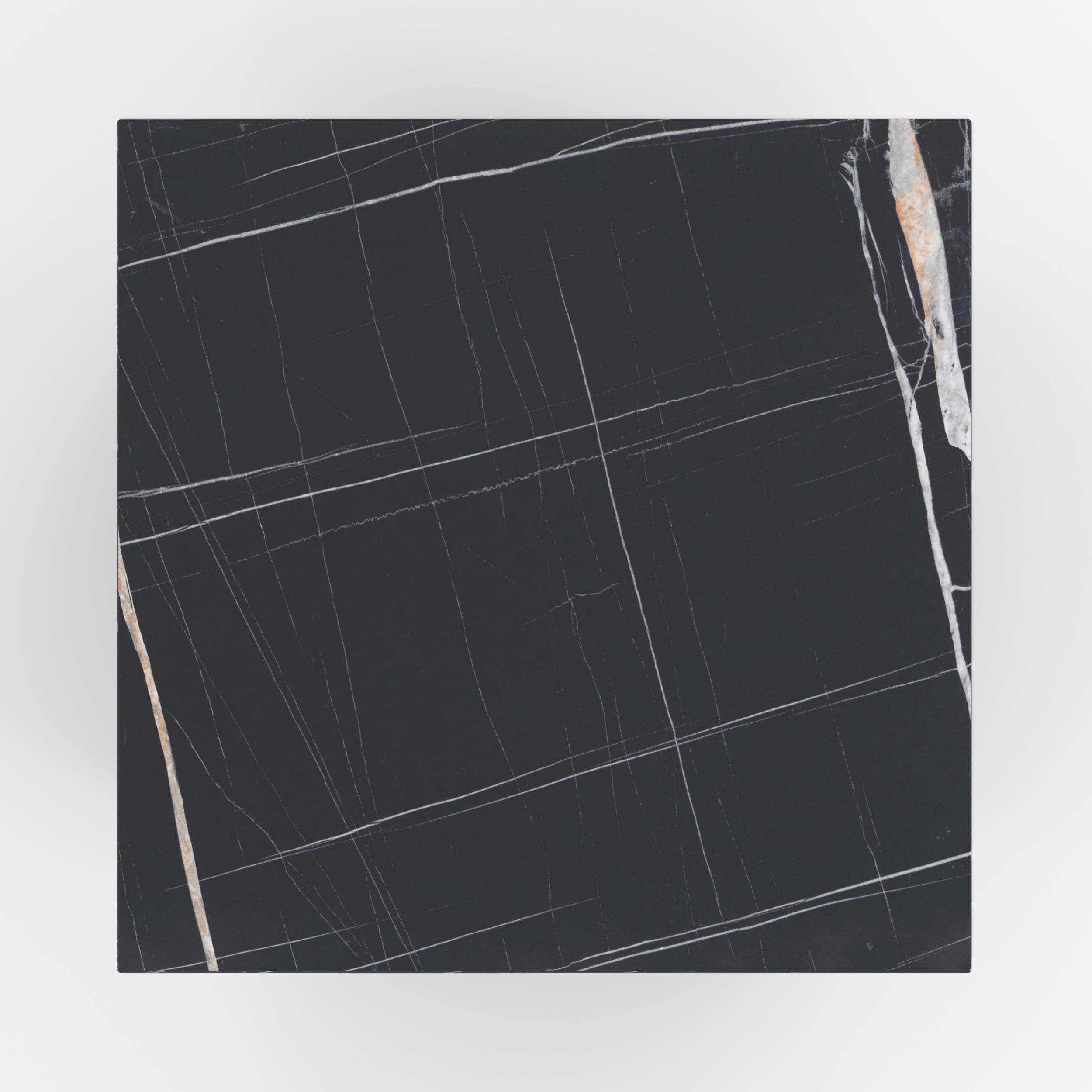 table d appoint noire marbre lison