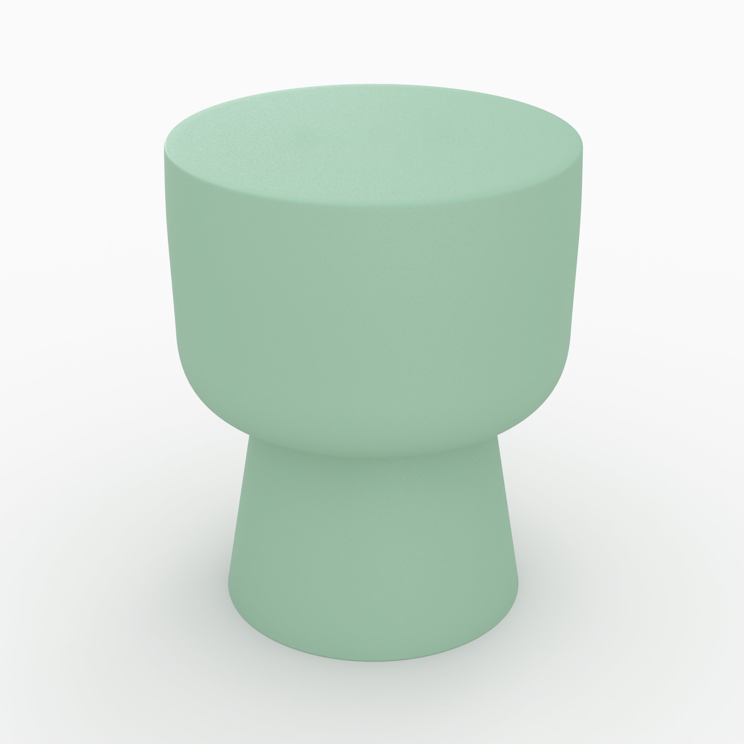 table d appoint prisca ronde en metal vert