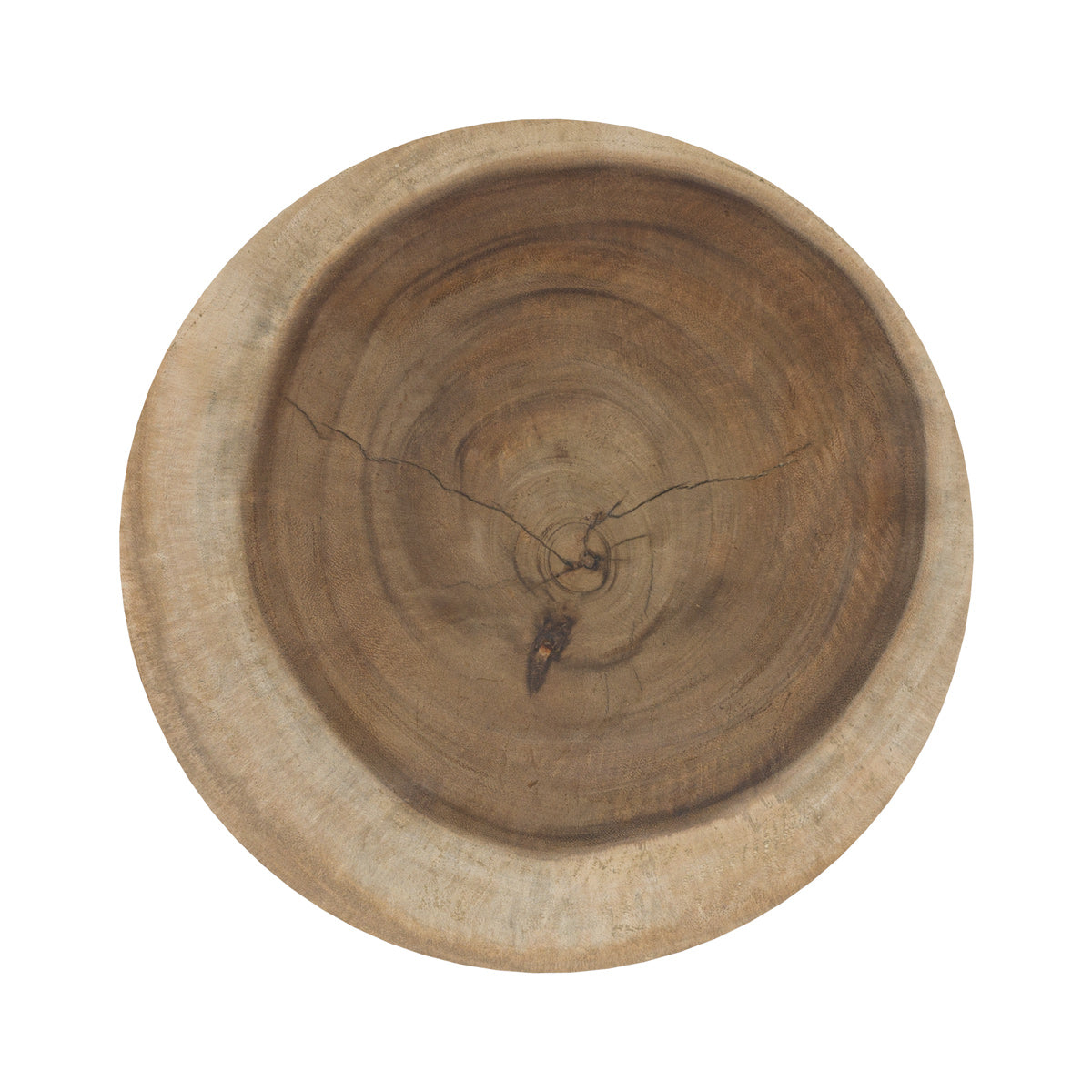 tavolino rotondo in legno nero janah