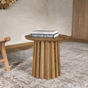 table d appoint suzon en bois massif ronde