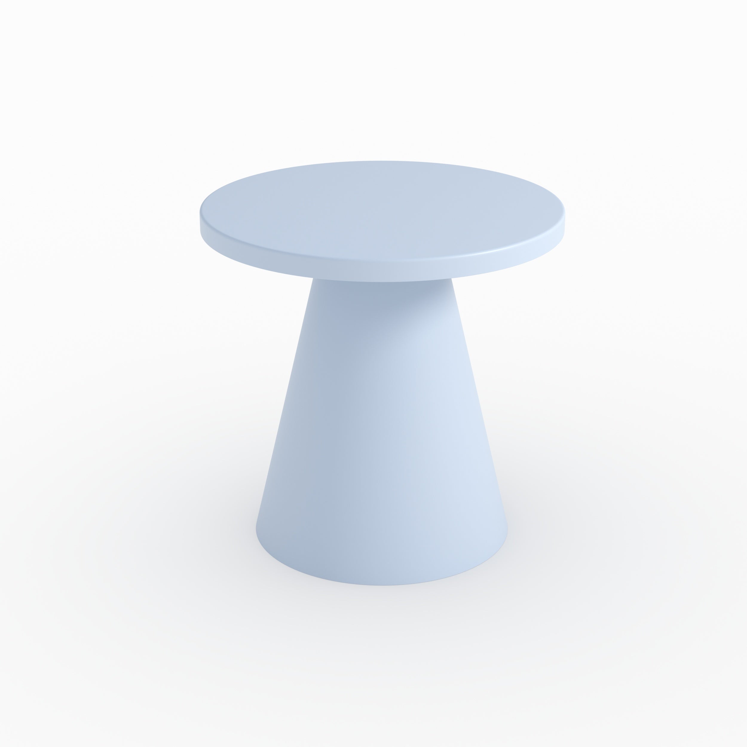 Table d appoint de jardin azuri en métal bleu pastel d45 cm intérieur