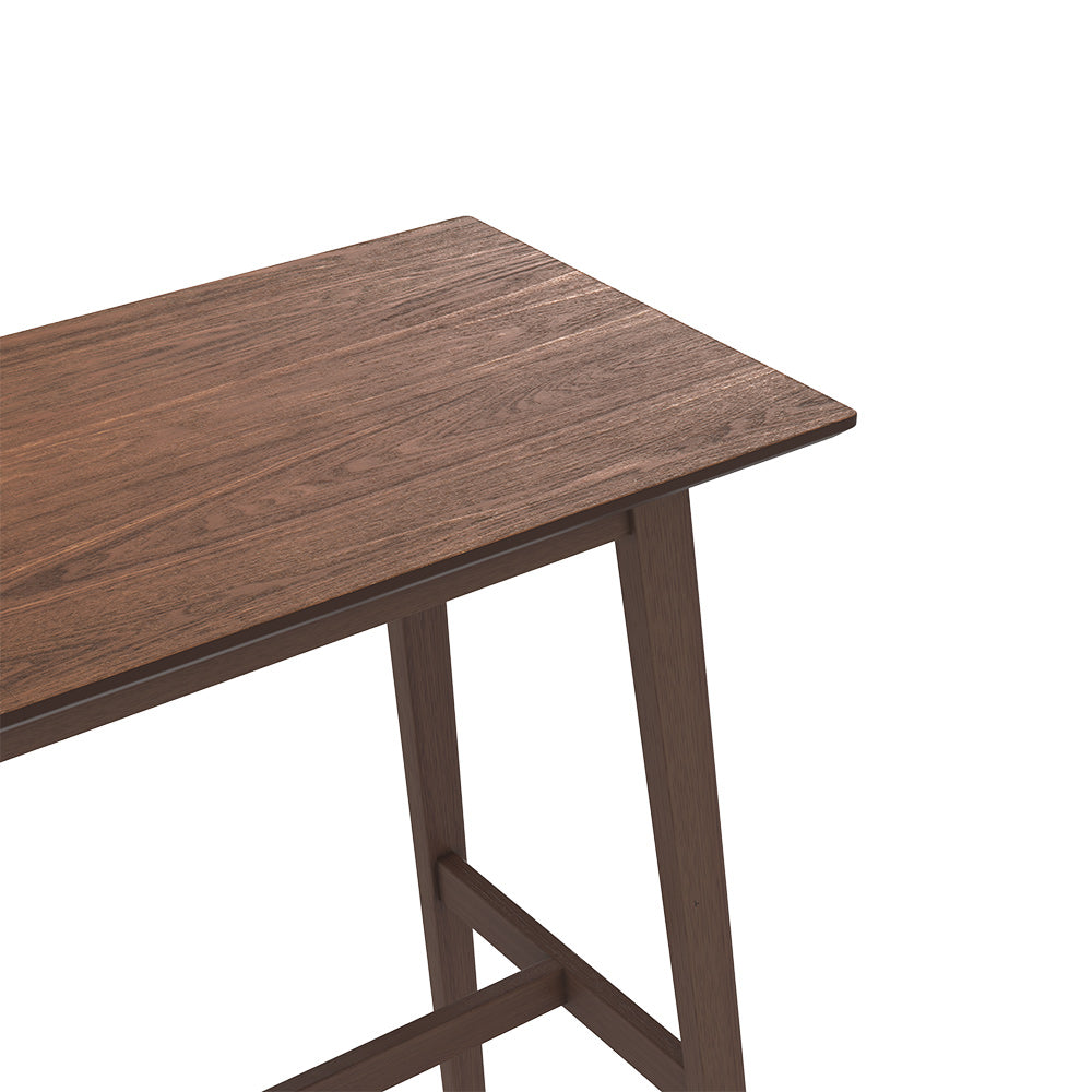 tavolo da bar a buffet in legno scuro 120 cm