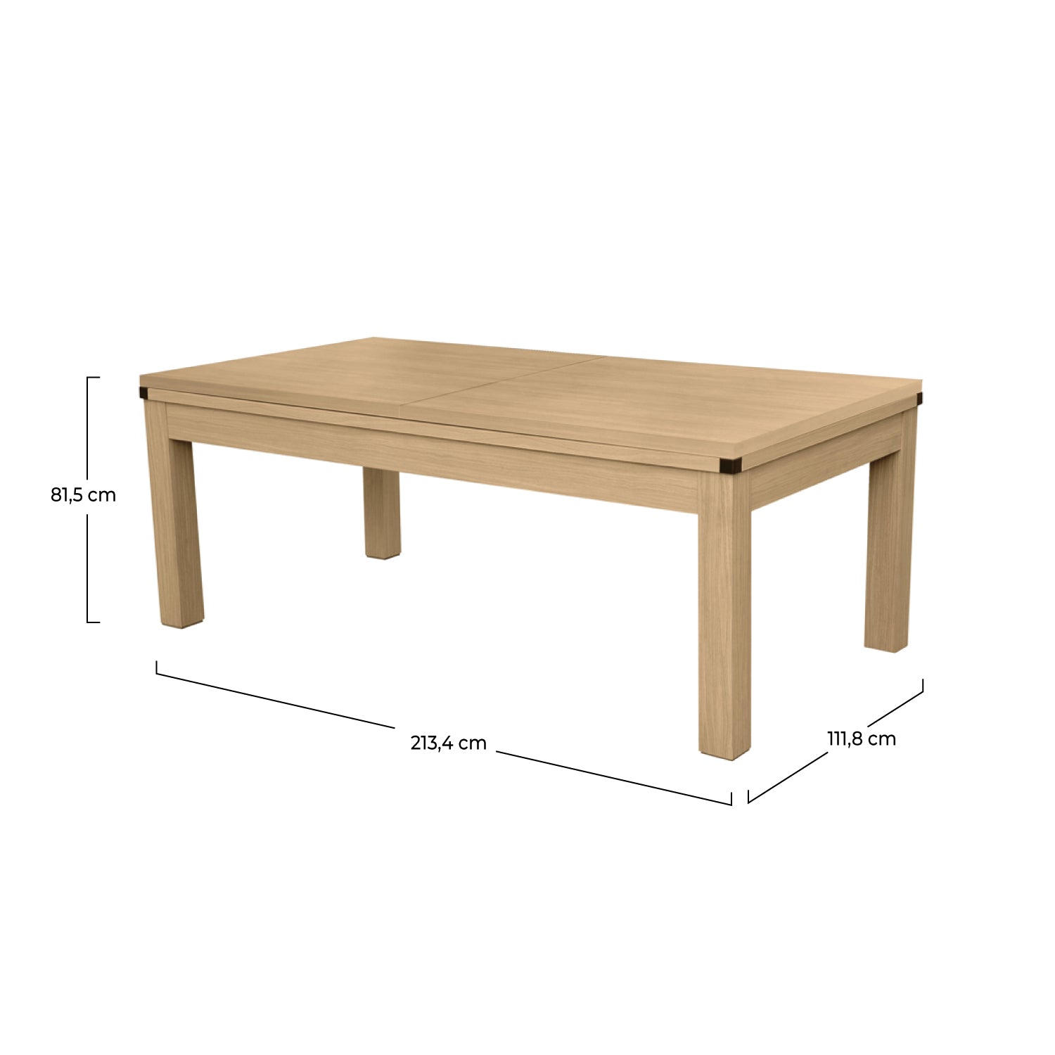 table de billard convertible hetre tapis bleu