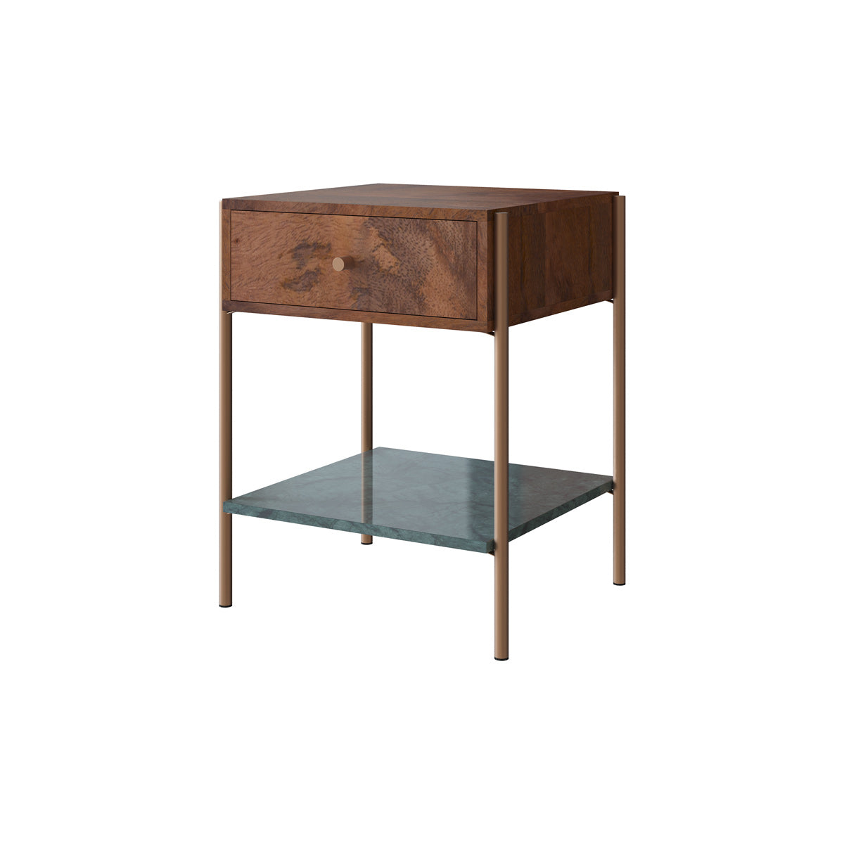 comodino 1 cassetto doori legno scuro
