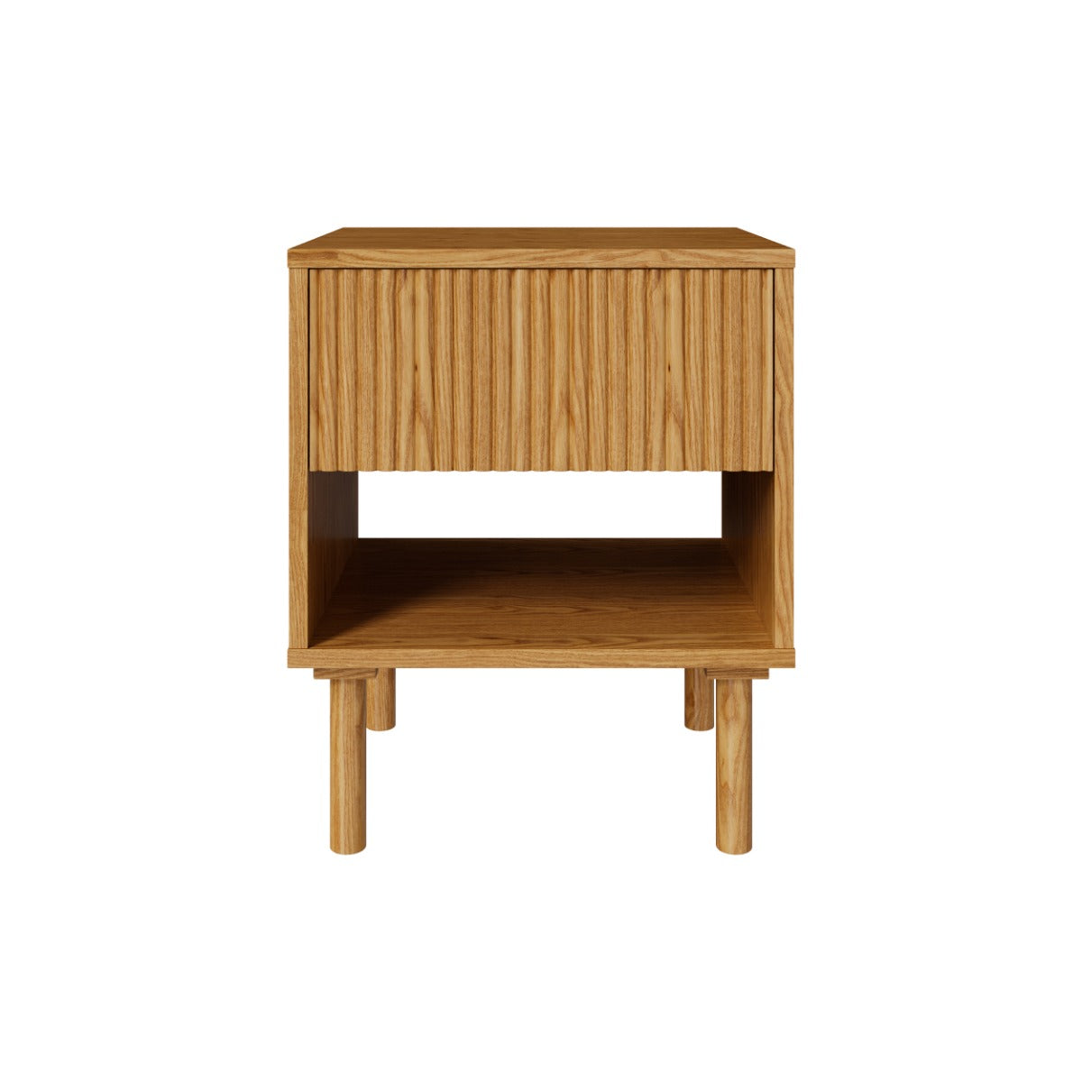 table de chevet en bois d hevea ines