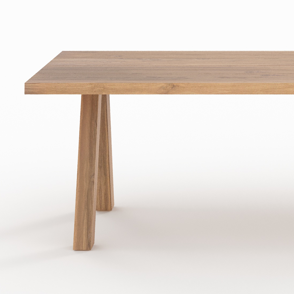 tavolo da giardino 240 cm molo in legno di teak