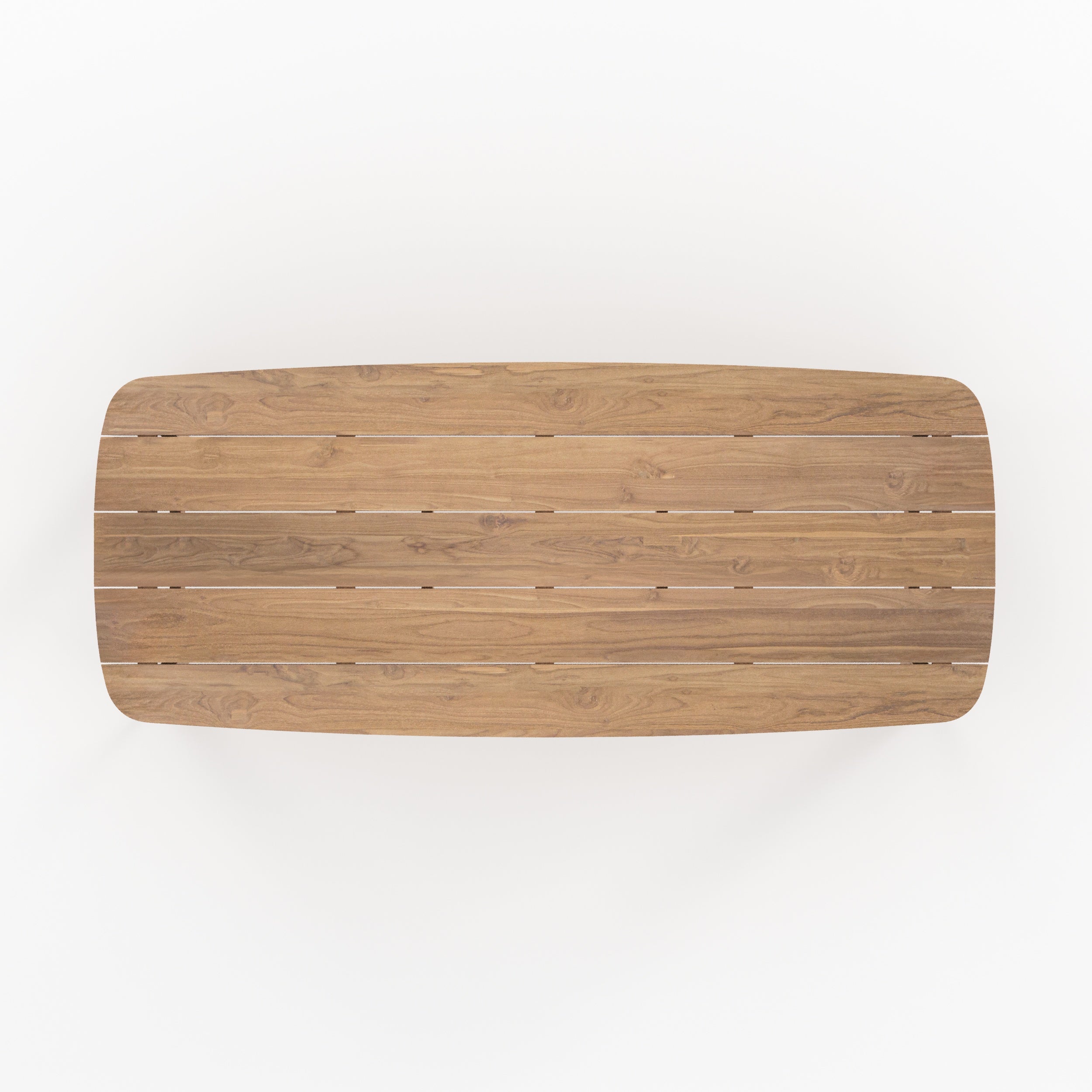Table et chaises de jardin Lumo en bois de teck recyclé, 8 personnes