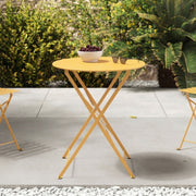 Table de jardin jaune Kayla