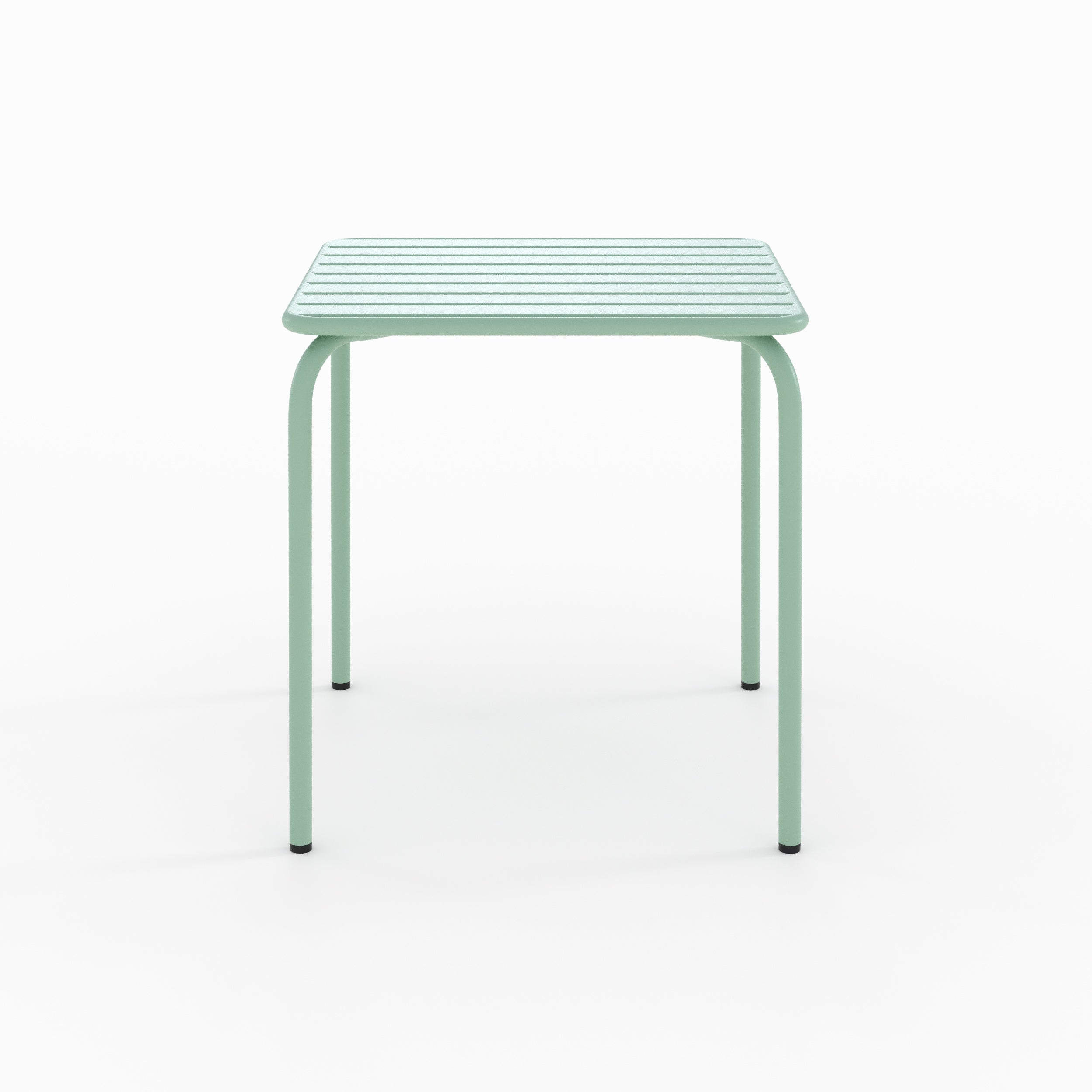 table de jardin yumi en metal vert carree