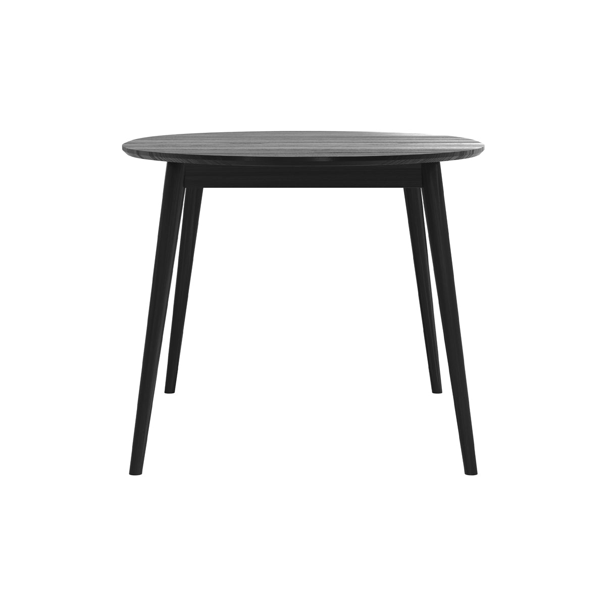 tavolo eddy ovale allungabile in legno nero