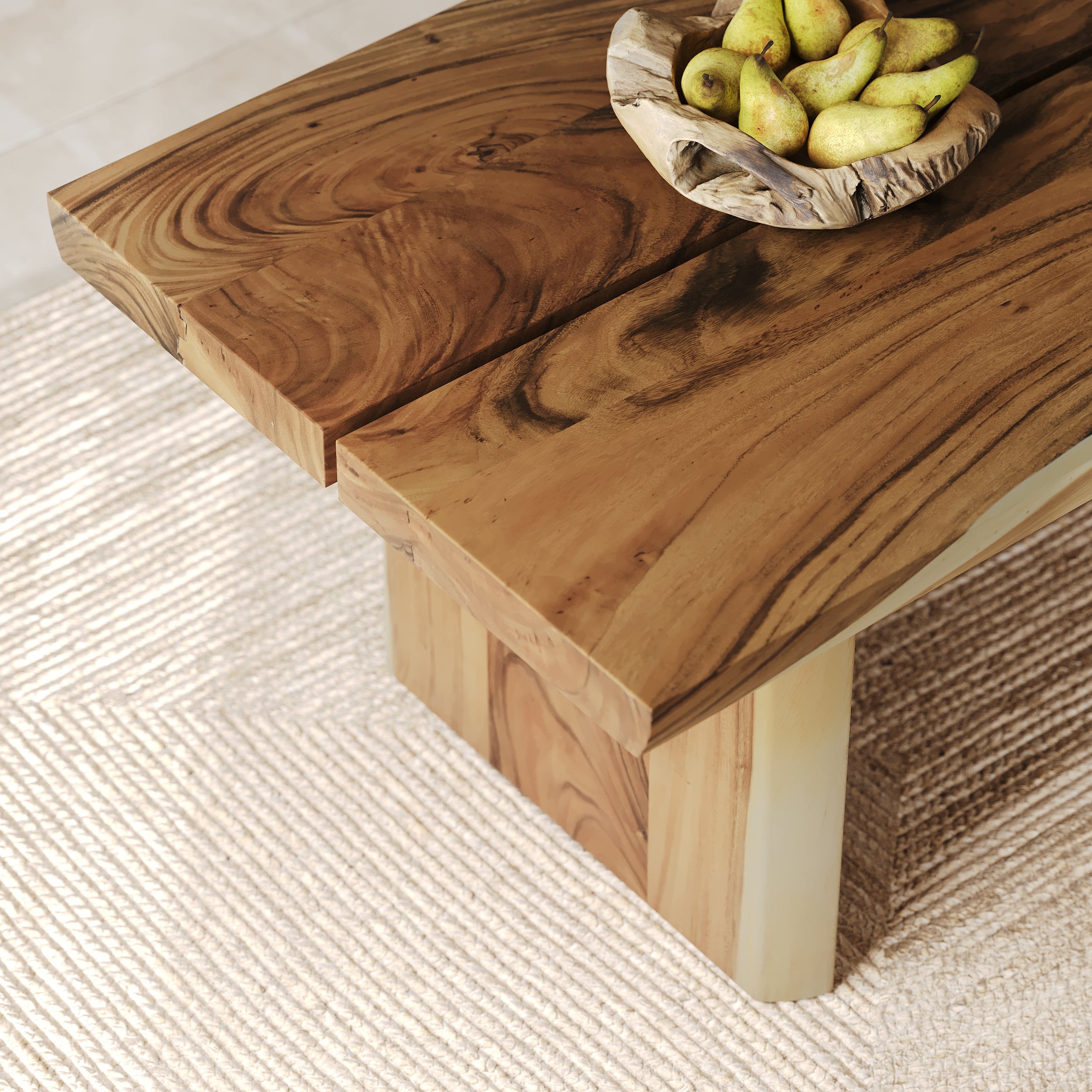 Table en bois 8 personnes Tanah