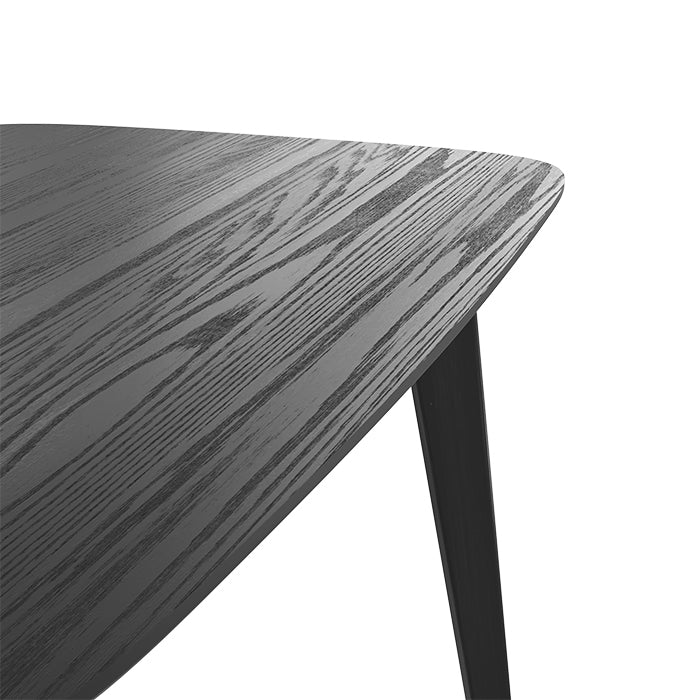 tavolo in legno nero 120 cm rettangolare oman