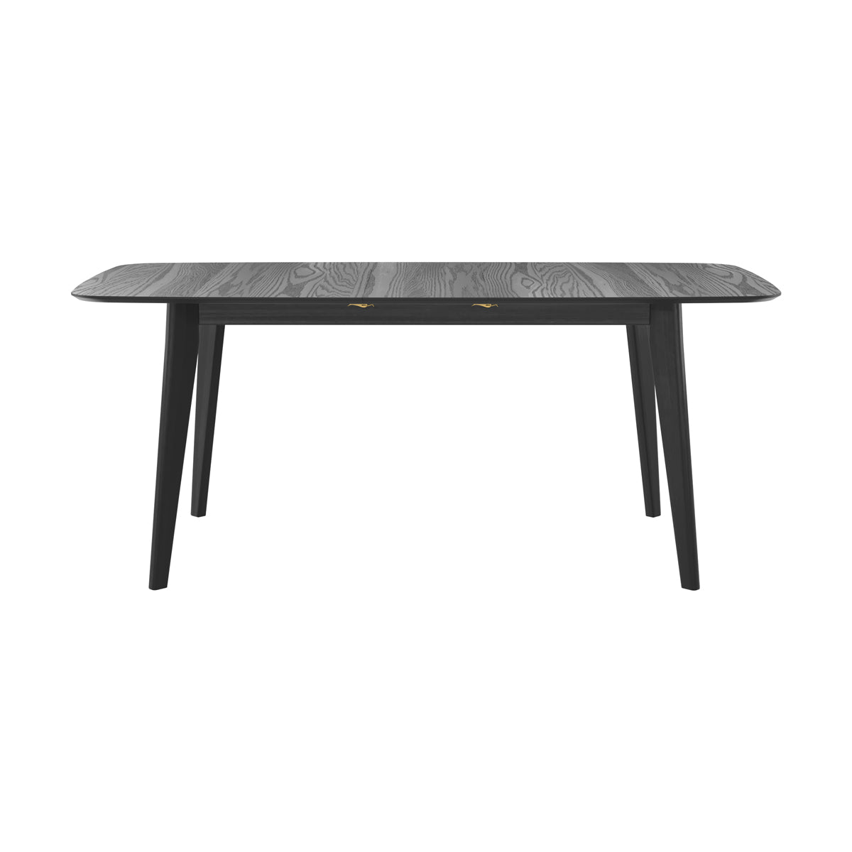 tavolo in legno nero rettangolare oman