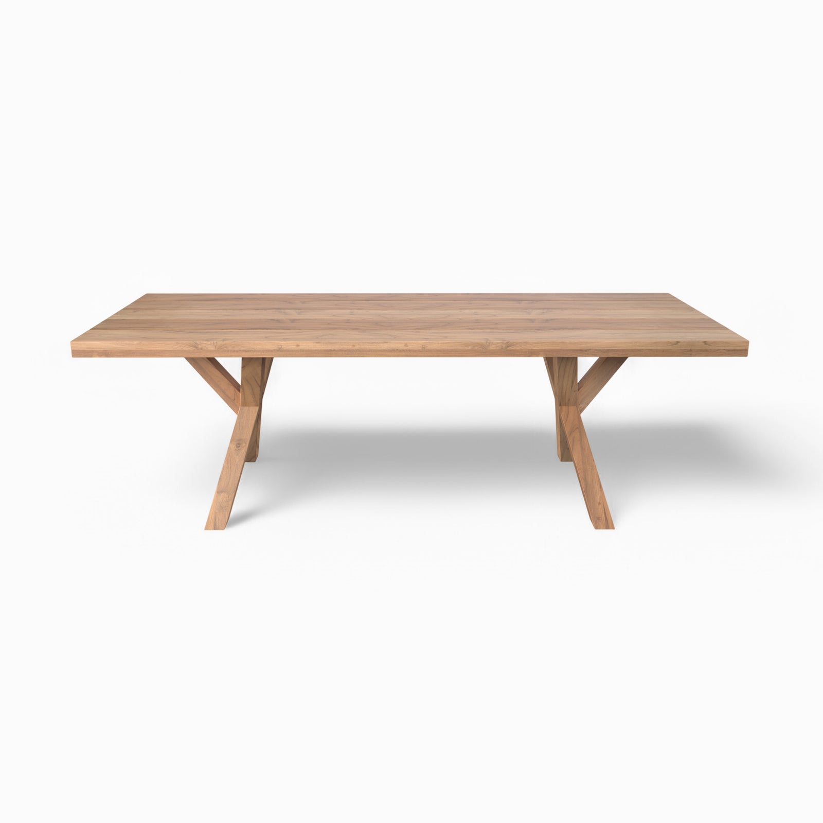 table et bancs de jardin 10 personnes en bois de teck recycle soraya