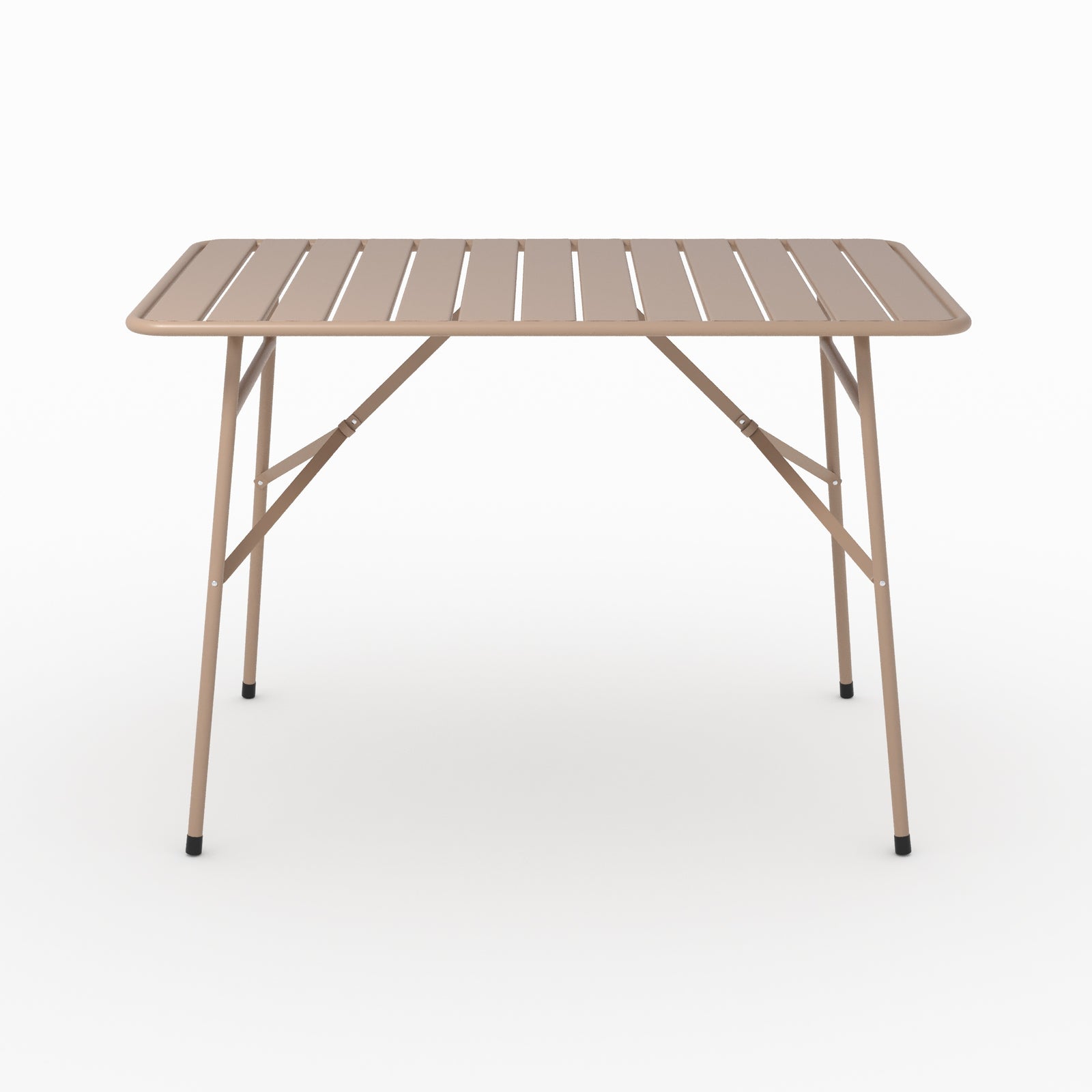 Table et chaises de jardin pliantes Yumi 4 personnes métal taupe