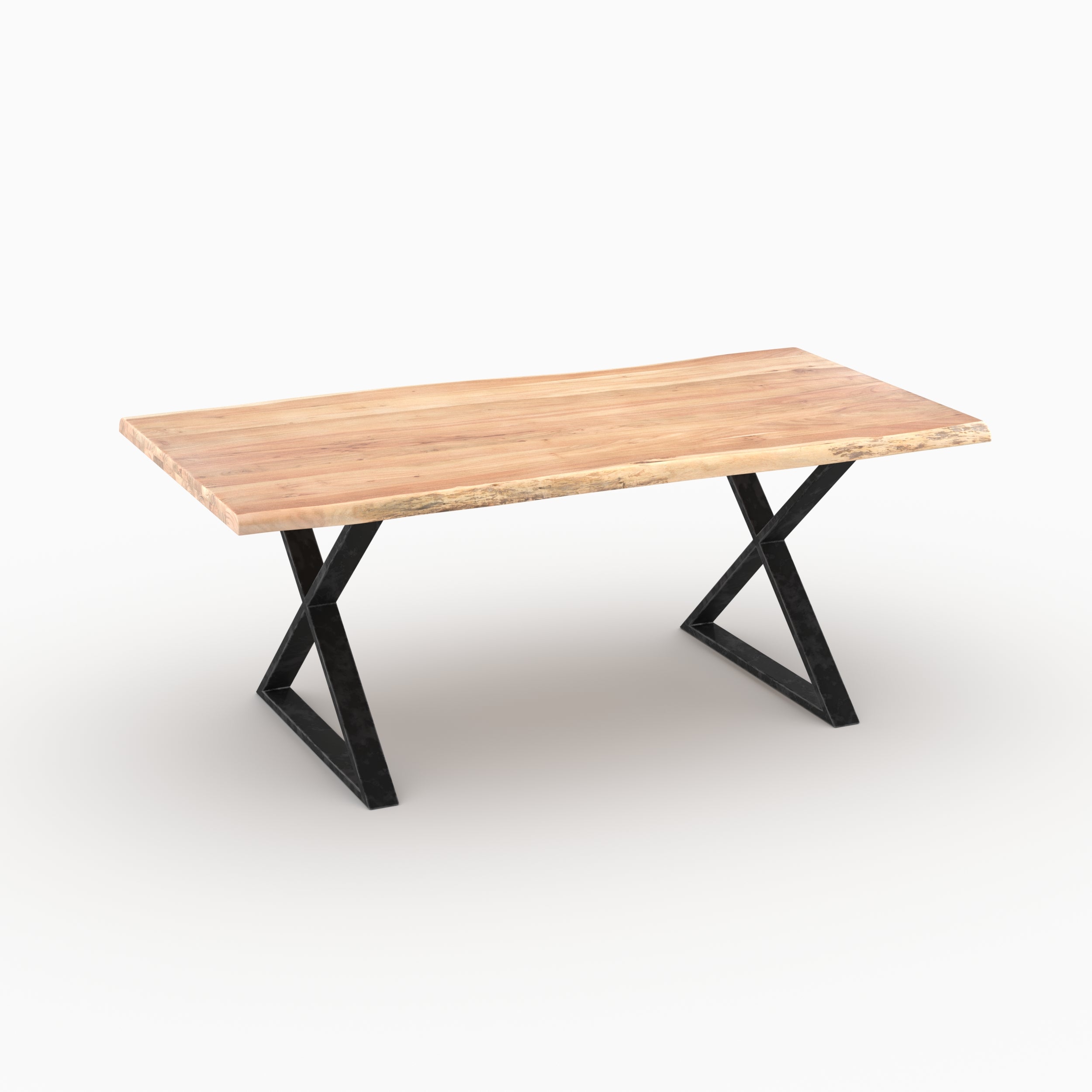 Table gia rectangulaire 6 places bois acacia massif