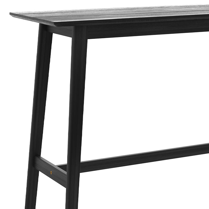tavolo alto nero in legno per il buffet