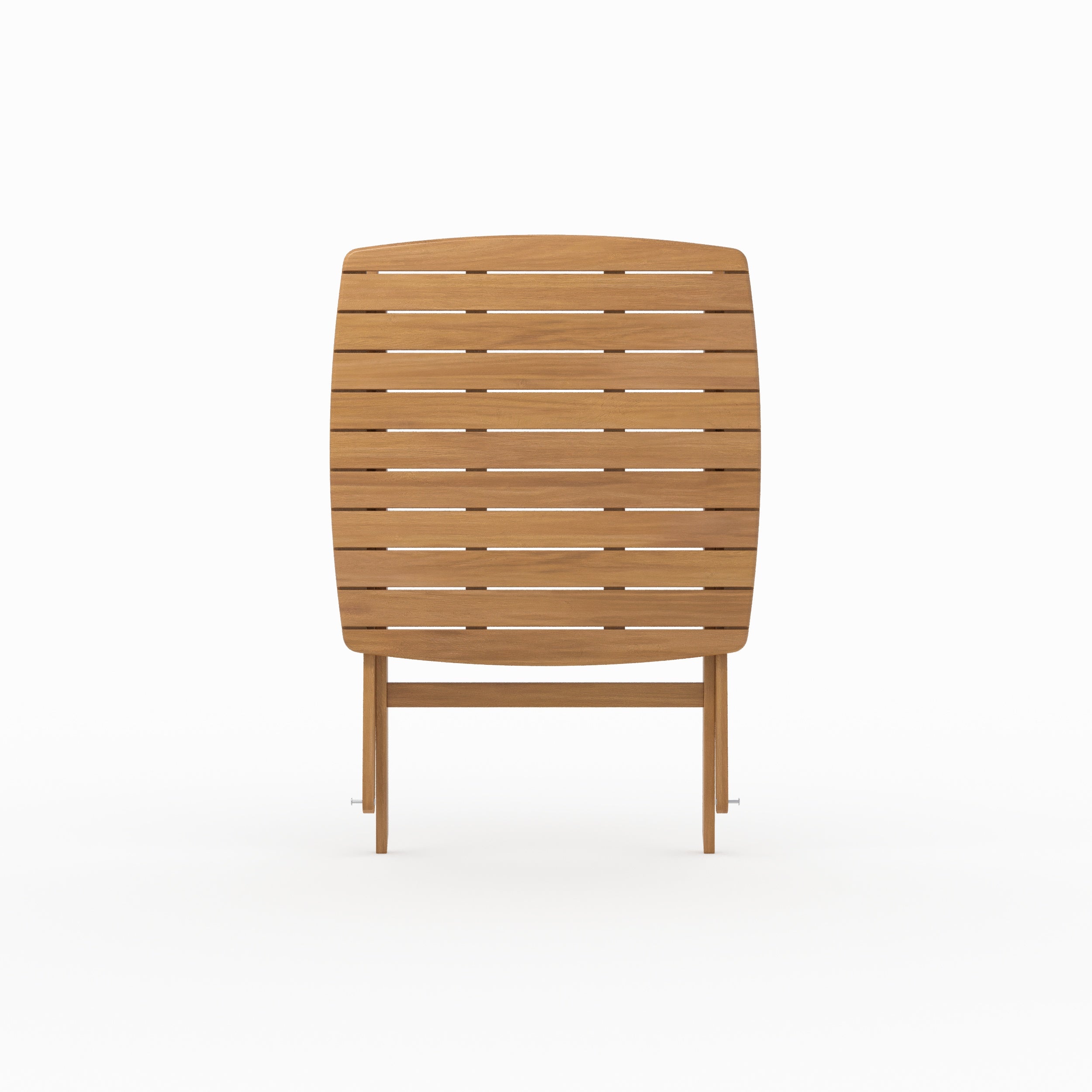 Table jardin Siquijor acacia pliante repliee rangement compact