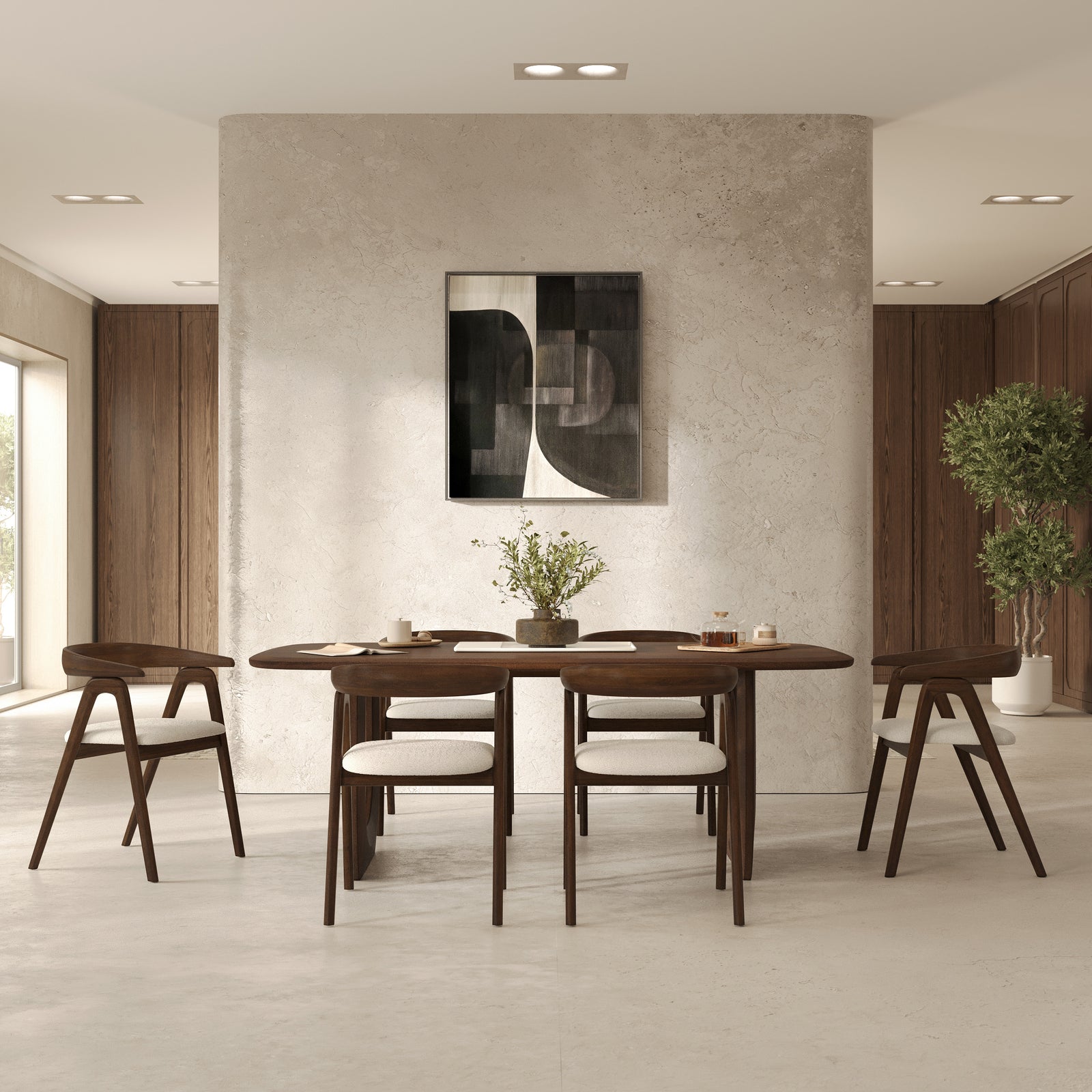 Table marron en bois pieds originaux