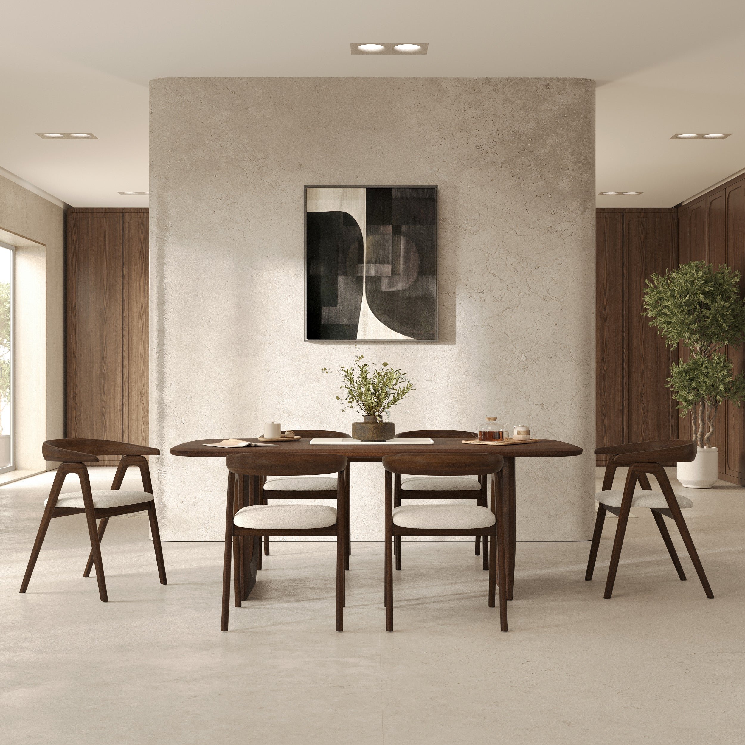 Table marron en bois pieds originaux