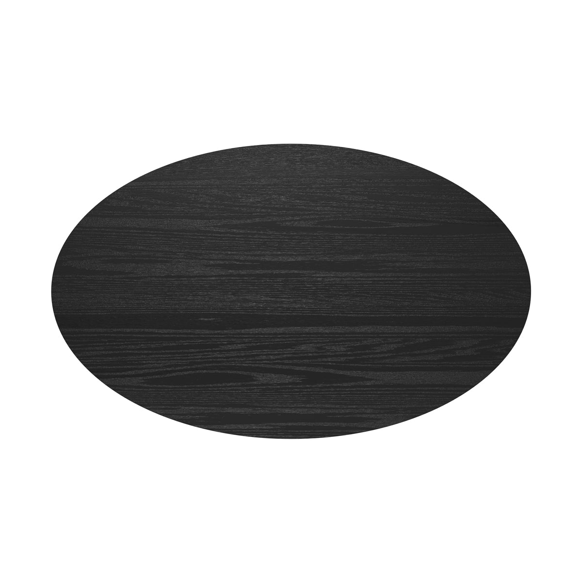 tavolo ovale per 6 persone in legno nero eddy