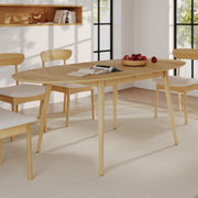 tavolo ovale in legno chiaro allungabile 6 8 persone 170 200 cm