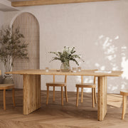 tavolo rettangolare in legno di acacia 8 posti andrea rdv deco