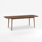 Table rectangulaire Georgette 6/8 personnes extensible en bois foncé - Maison Pavane