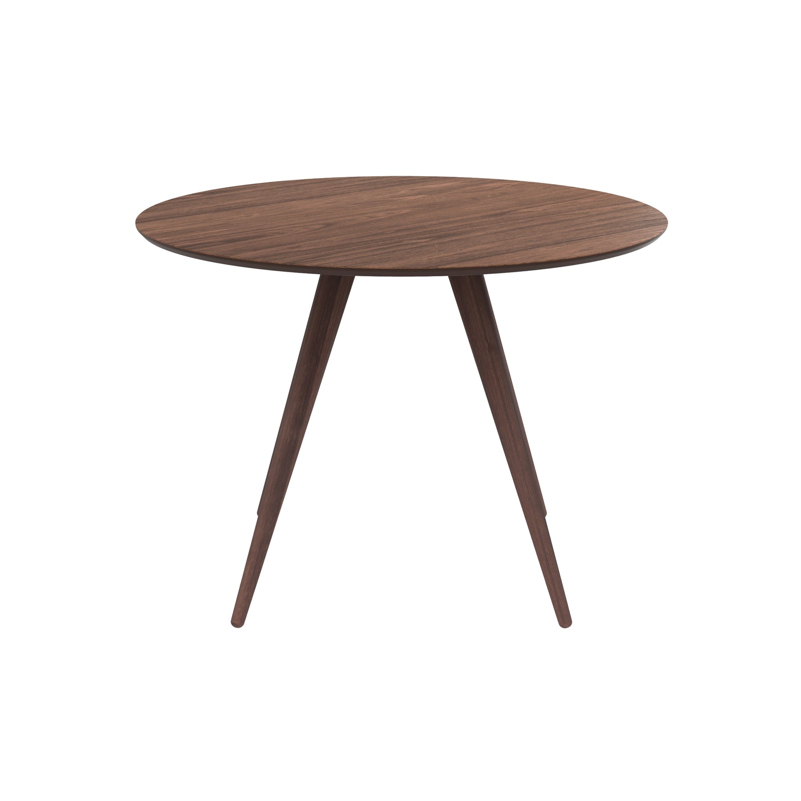 tavolo rotondo design legno scuro liwa