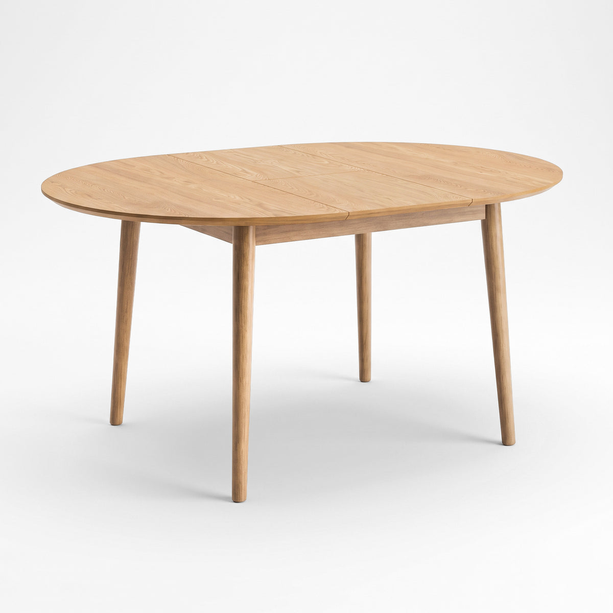 Table ronde Odette 4/6 personnes extensible en bois clair - Maison Pavane