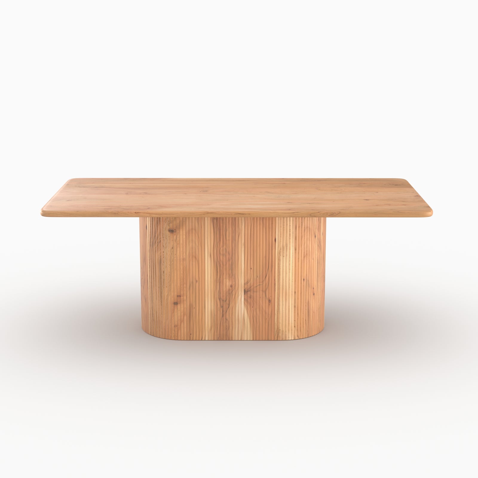Table salle a manger june acacia bois massif rectangulaire 6 places
