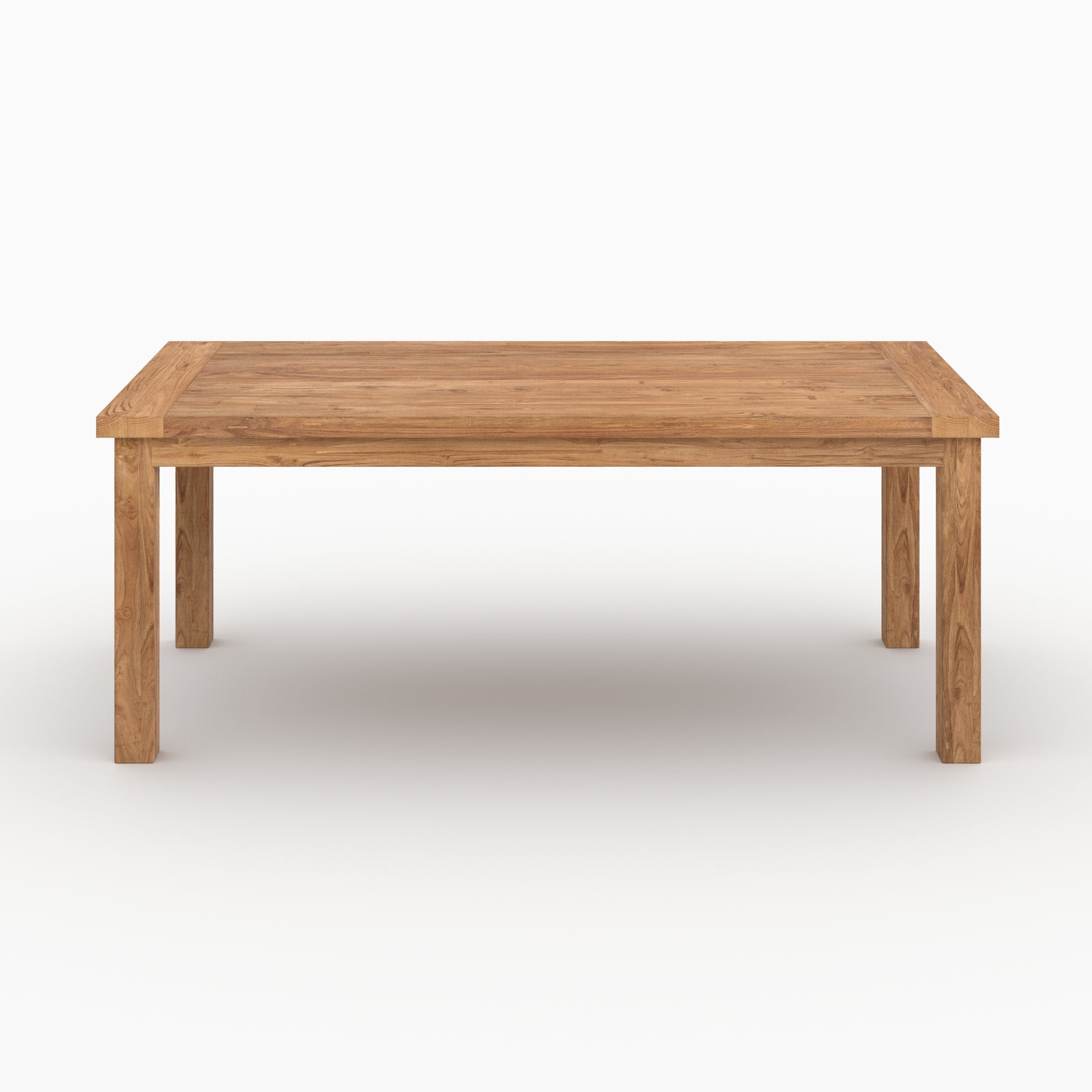 Table teck recyclé 8 personnes rectangulaire memo