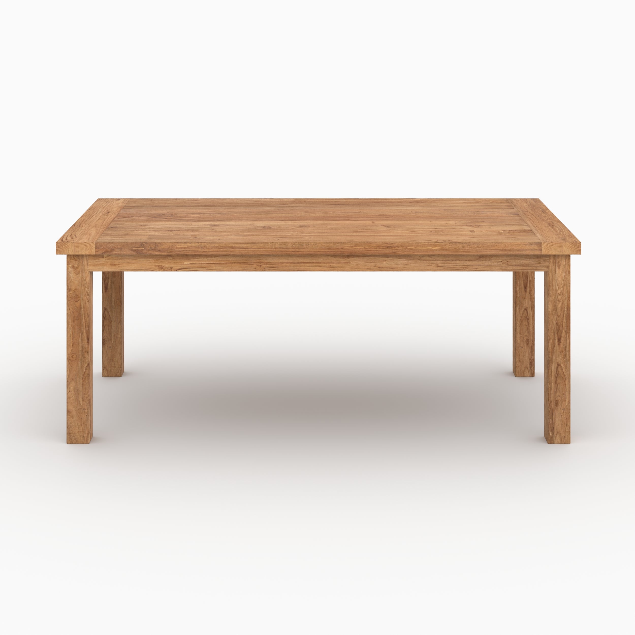 Table teck recyclé 8 personnes rectangulaire memo