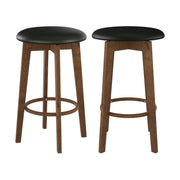 sgabello da bar nero e legno chiaro vahina
