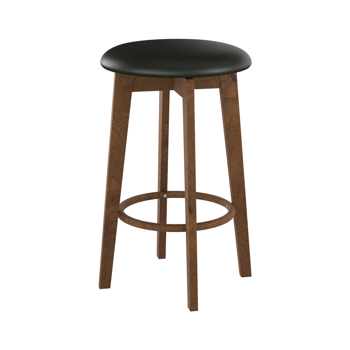sgabello da bar vahina nero e legno chiaro