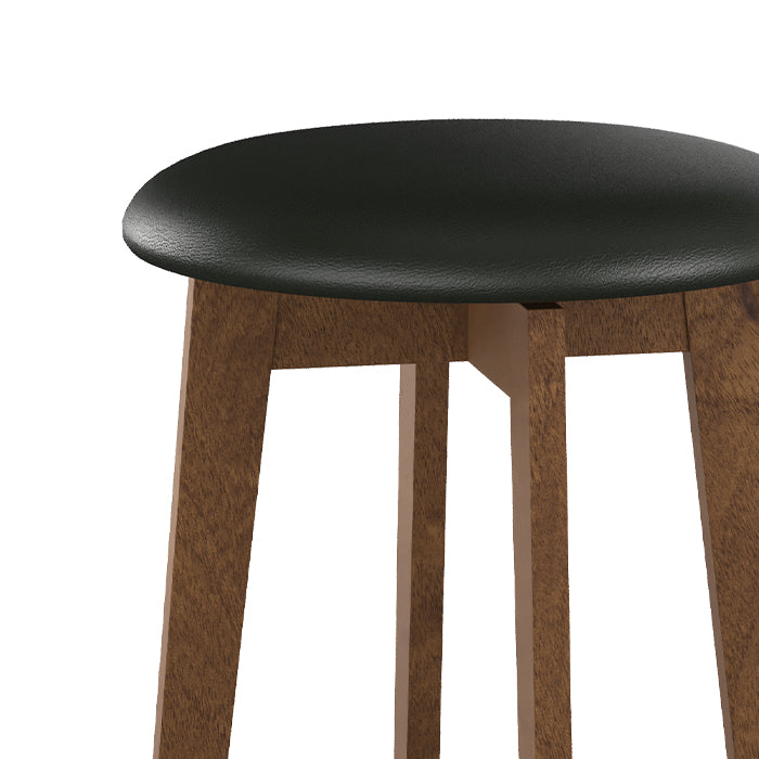 sgabello da bar Vahina nero e legno chiaro 66 cm