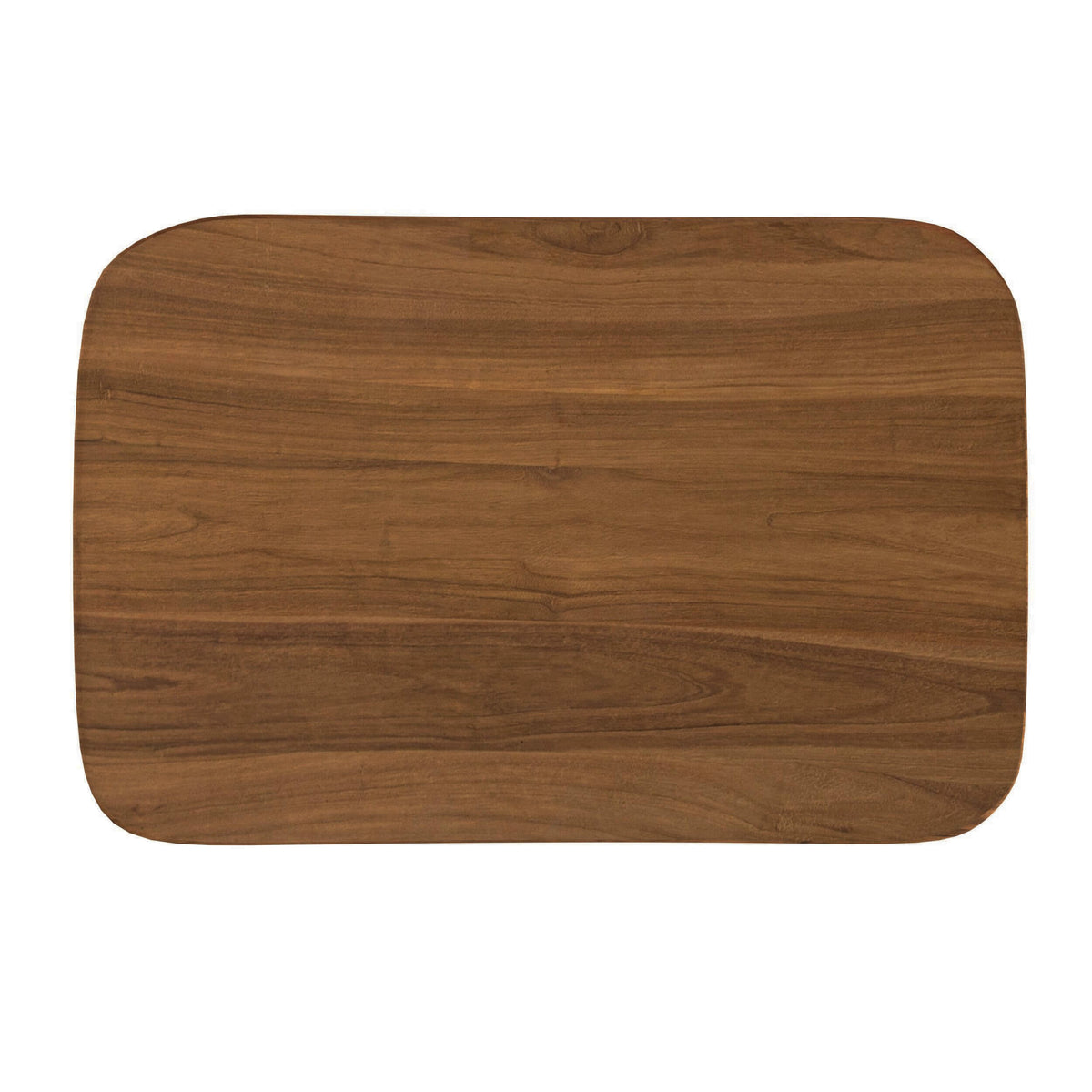 Tabouret de bar Vittoria en bois de teck 77 cm, vue de dessus - Maison Pavane