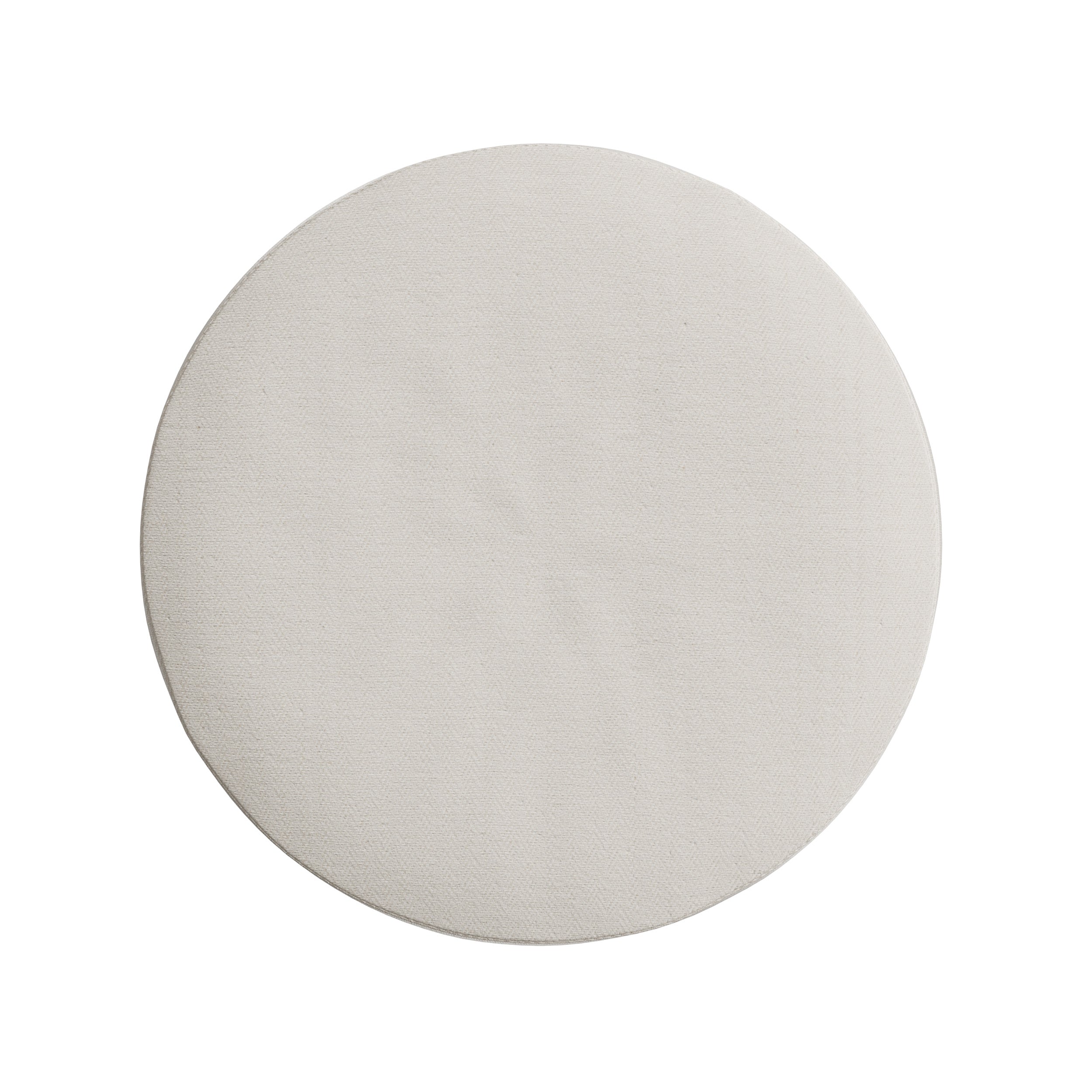 sgabello in rattan Thea e tessuto crema altezza 45 cm