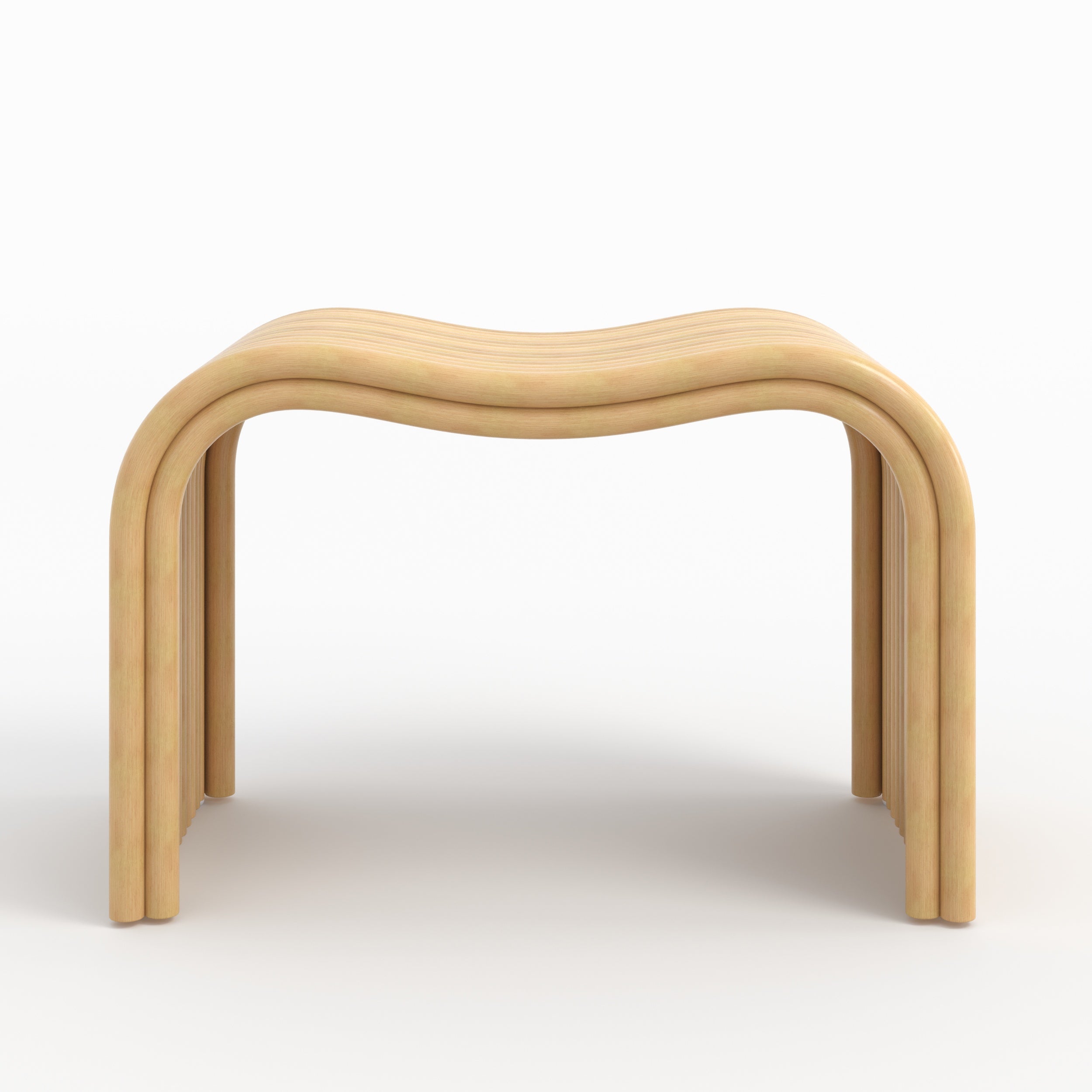 Tabouret en rotin wave