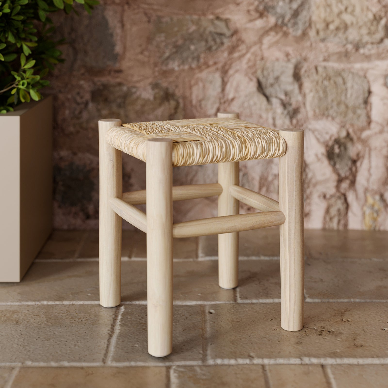tabouret popa en branche de teck 35