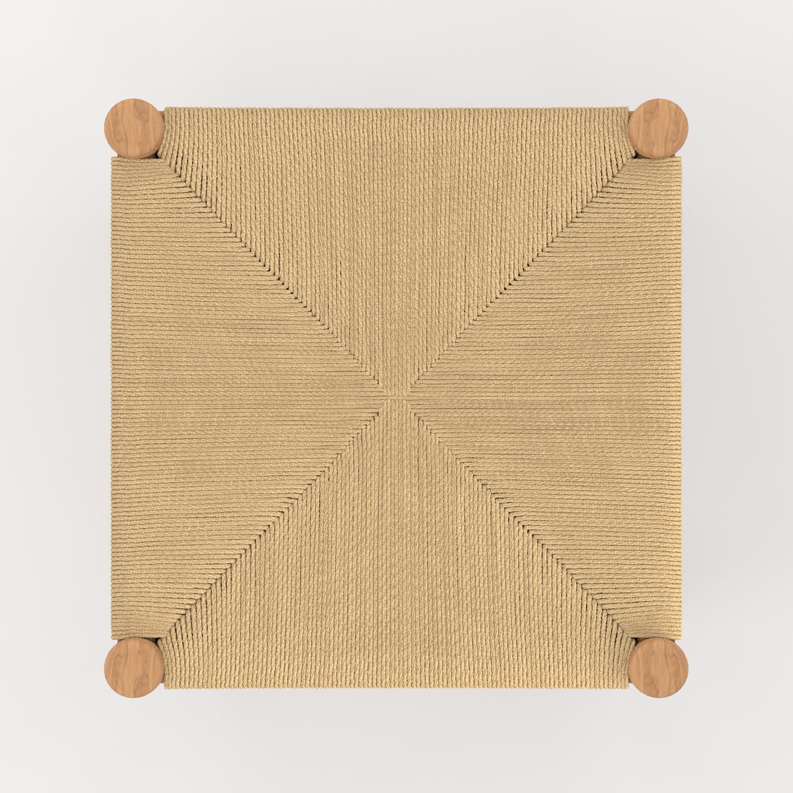 sgabello per isola centrale 65 cm in teak e rattan fondo beige kira