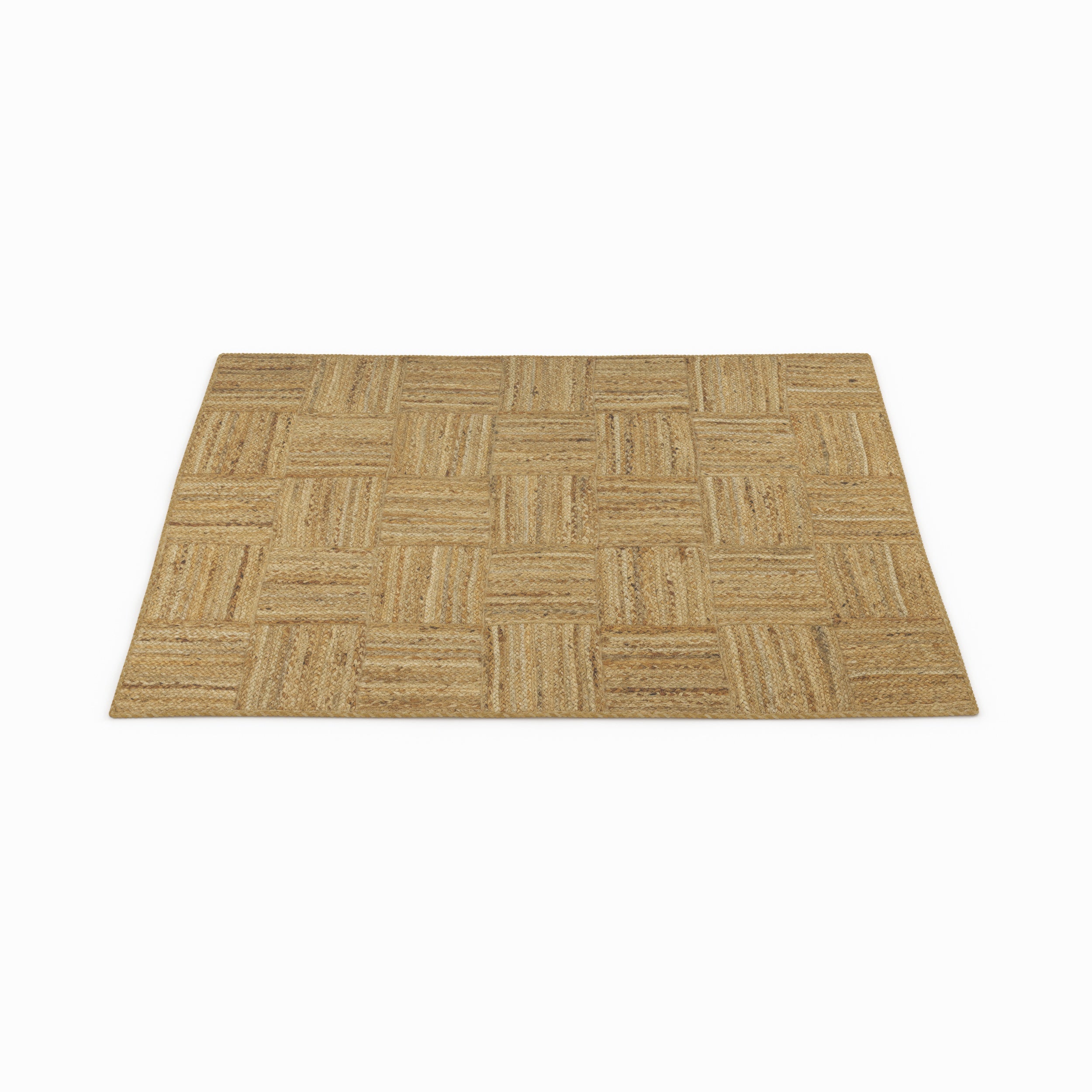tappeto in juta beige 120 x 150 cm kara