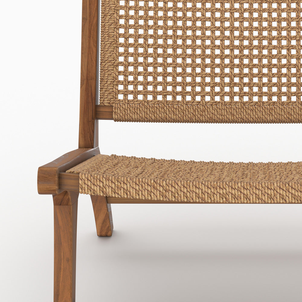 Teck synthétique fauteuil Kilka jardin extérieur