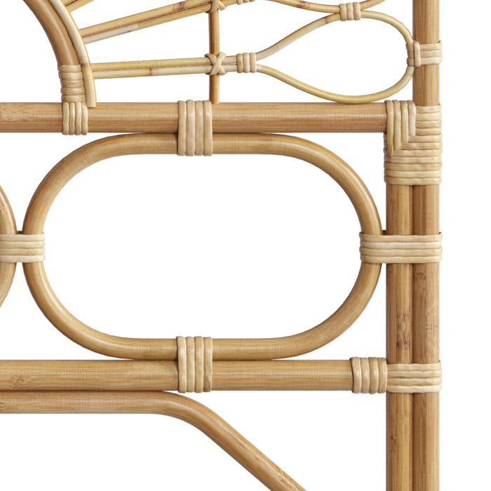 testiera per letto singolo bambino in rattan bahia