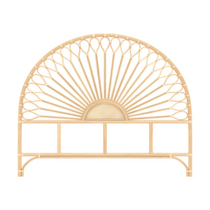 testiera 160 cm in rattan naturale alan