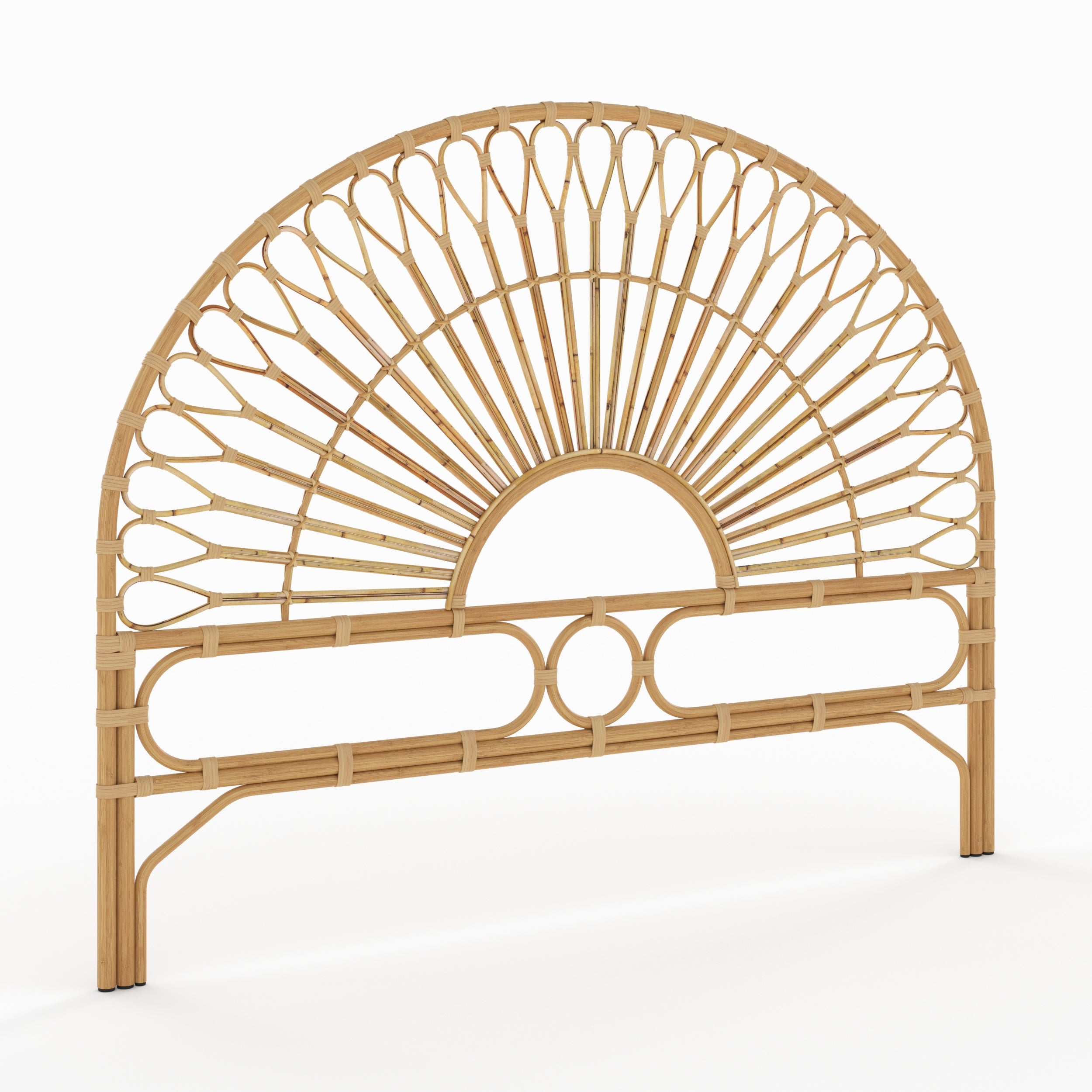 tete de lit 180 cm en rotin bahia bois