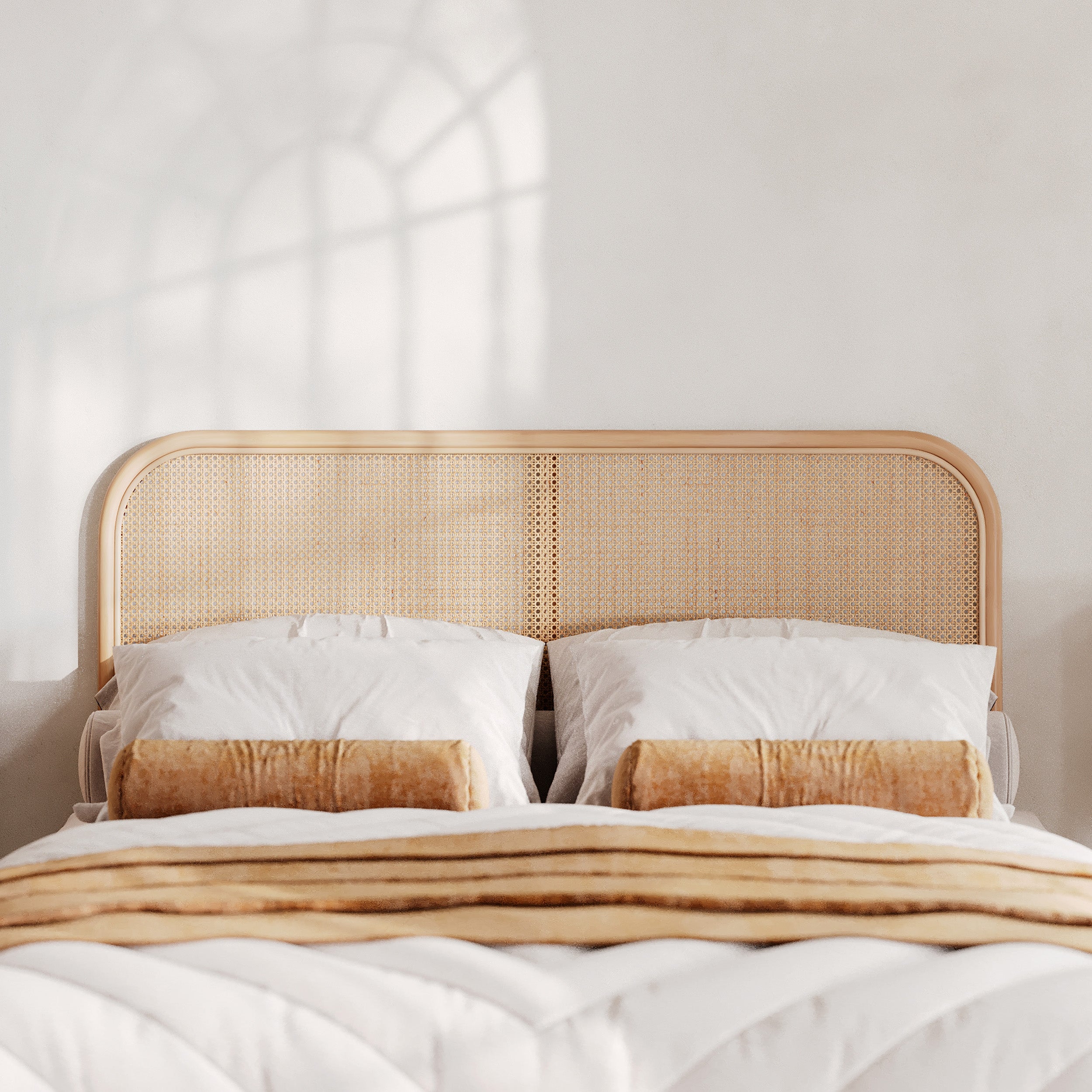 tete de lit bois cannage rotin 140 cm chambre rdv deco