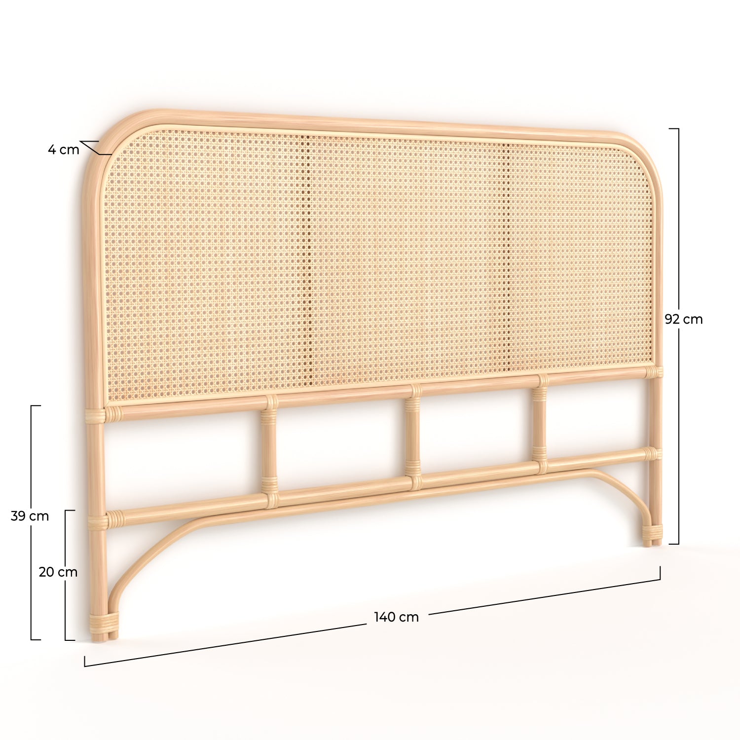Tête de lit cannage rotin Naira 140cm